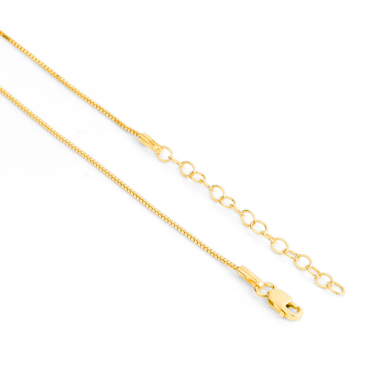 Modern Golden Plated 925 Silver Box Chain
