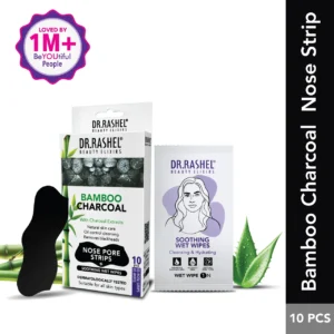 Bamboo Charcoal 5 Nose Strip & 5 Wet Wipes