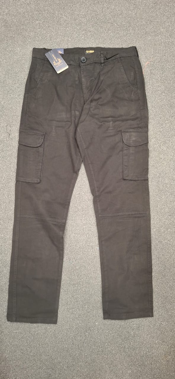 Wonder 21 Men’s Premium Black Slim Fit Cargo Pants