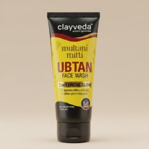 Clayveda Multani Mitti Ubtan Face Wash – 2 in 1 Bridal Glow Formula